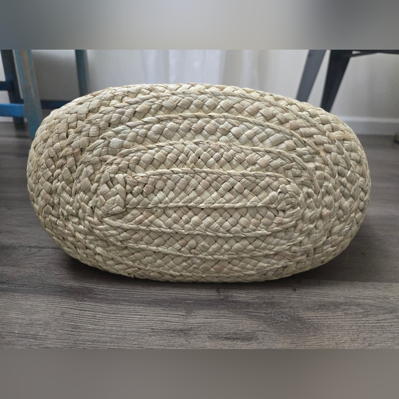 Coach Structured Straw Large Basket Tote Natural/Burnished Amber Cottagecore - Picture 5 of 15